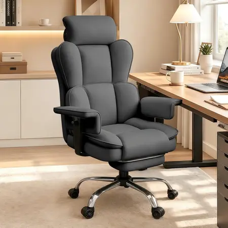 Heavy Duty Executive Office Desk Chair Adjustable Armrests