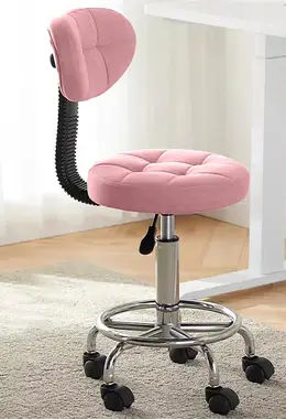 Office Drafting Chair with Back Support and Footrest